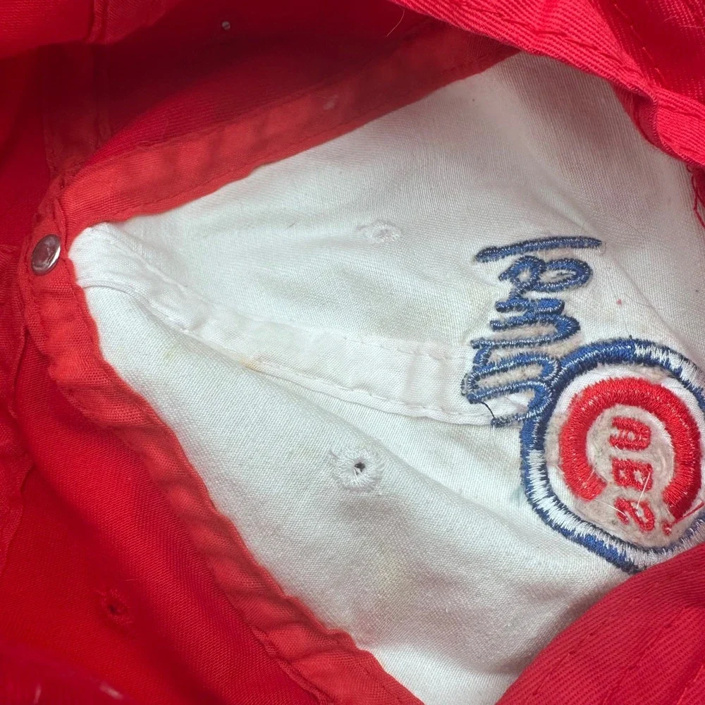 Chicago Cubs Hat Cap & Hair Bow Set Youth Baseball Fan Red‎ White